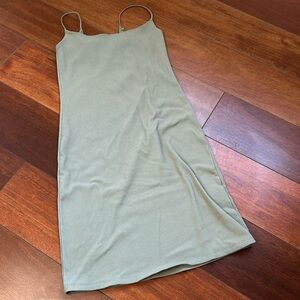 Abercrombie and Fitch Soft Collection Ribbed Body Con tank top dress green small